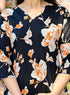 Designer Black Floral Coord Set